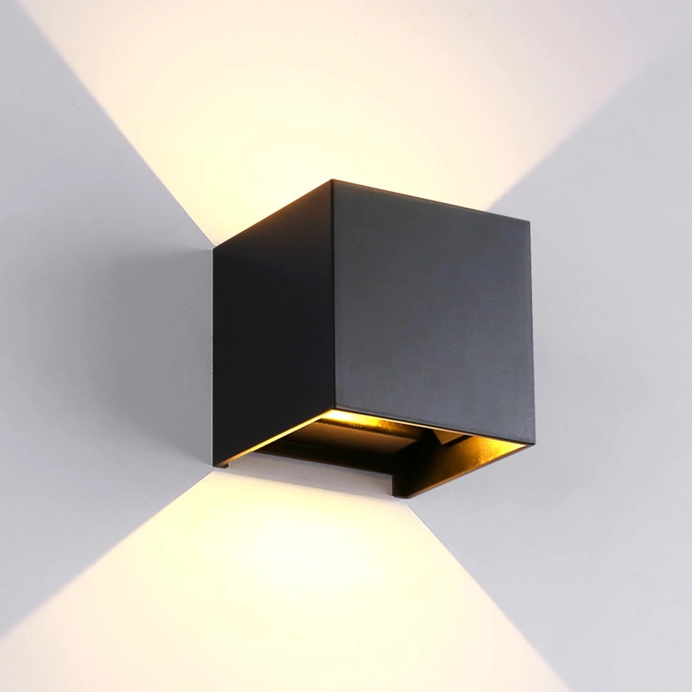 モダンな正方形のアルミニウムLEDウォールライト,室内照明, - Outdoor Lighting Lux のレビューと価格