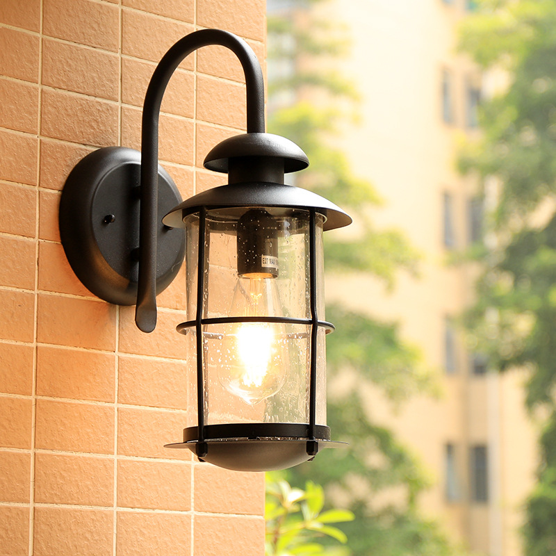 ヴィンテージウォールランプ E27 電球用燭台照明器具ブラッ - Outdoor Lighting Bronze のレビューと価格