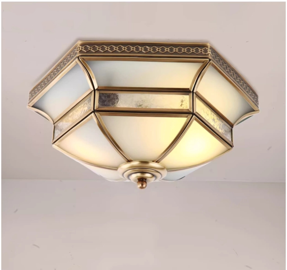 銅製シーリングランプ屋外スタイル防水 D35cm D46cm - Outdoor Lighting Bronze のレビューと価格