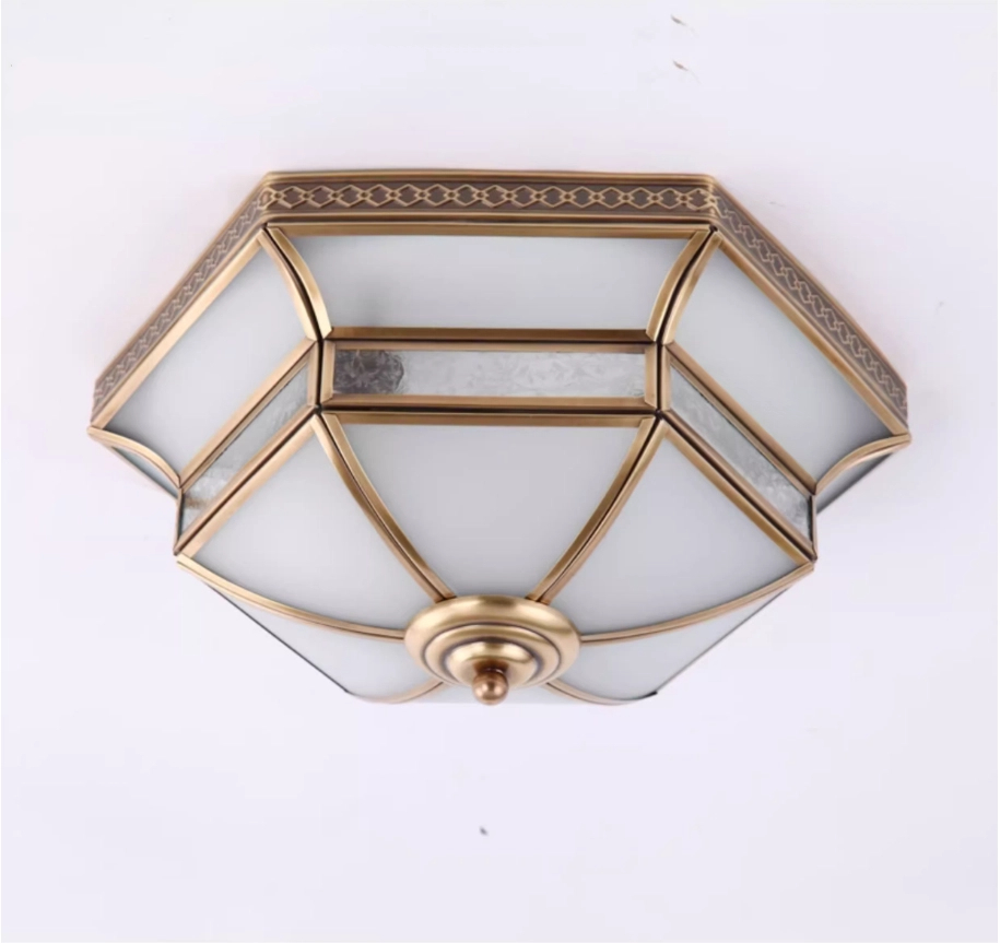 銅製シーリングランプ屋外スタイル防水 D35cm D46cm - Outdoor Lighting Bronze のレビューと価格
