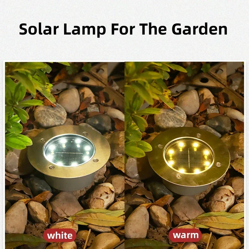8つのLEDフロアライト,ソーラーパネル,屋外照明,地下照明 - Outdoor Lighting Experts のレビューと価格