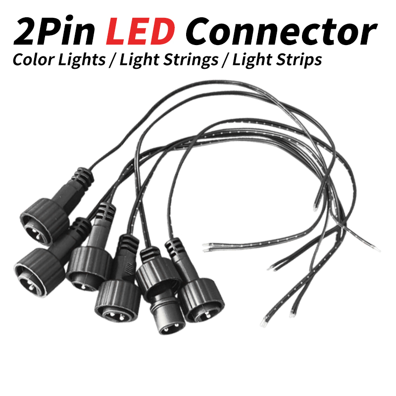 2ピンLEDコネクタ、25cmワイヤー付き、ソーラーストリン - Outdoor Lighting Experts のレビューと価格