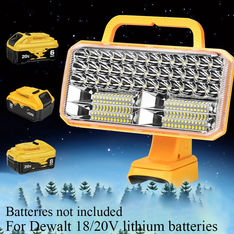 4200 ルーメン LED ワークライト マキタ/デウォルト - Outdoor Lighting Milwaukee のレビューと価格