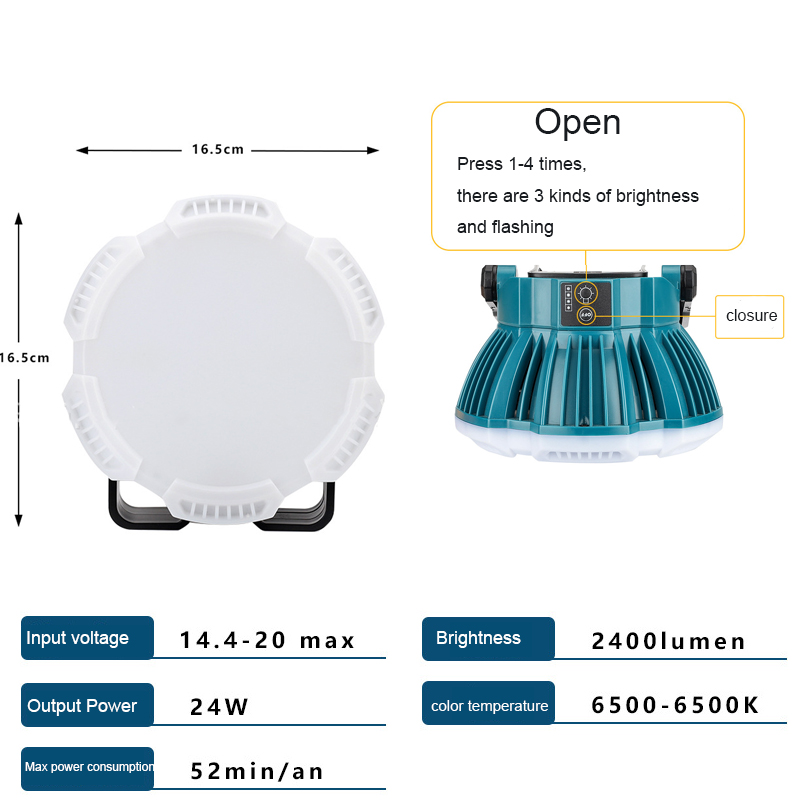 屋外用ポータブルLEDワークライト,mukita,deWal - Outdoor Lighting Milwaukee のレビューと価格
