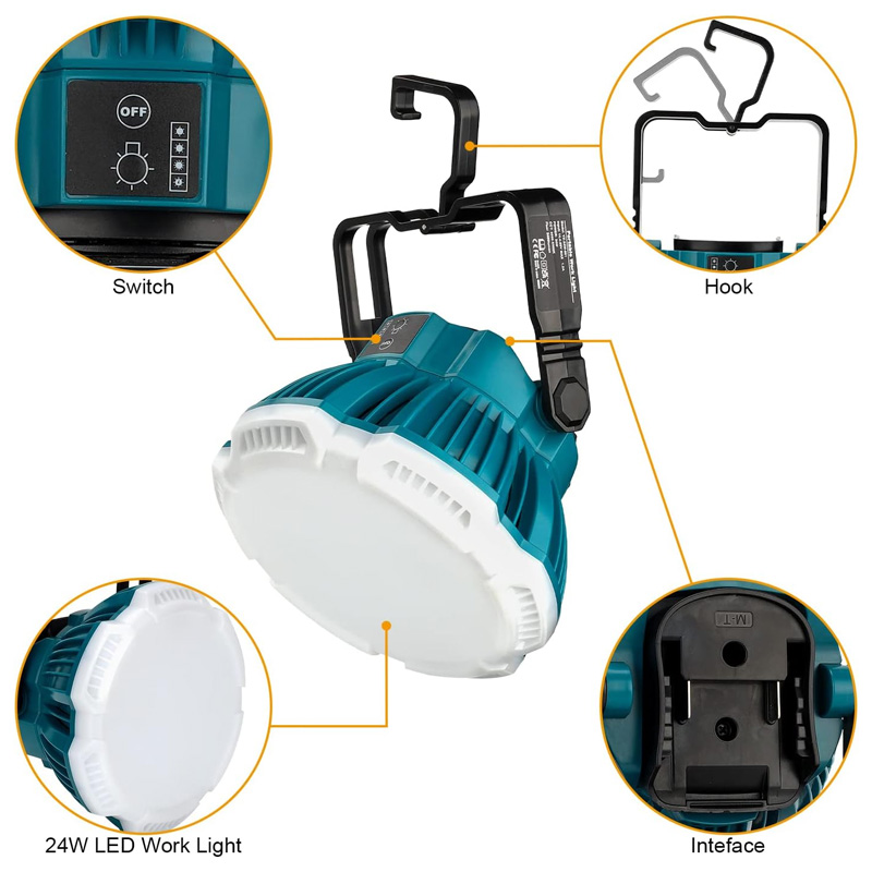 屋外用ポータブルLEDワークライト,mukita,deWal - Outdoor Lighting Milwaukee のレビューと価格