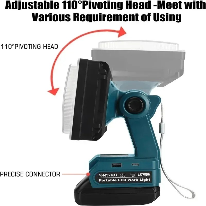 50W屋外用ポータブル作業灯、Dewalt/Makita/M - Outdoor Lighting Milwaukee のレビューと価格
