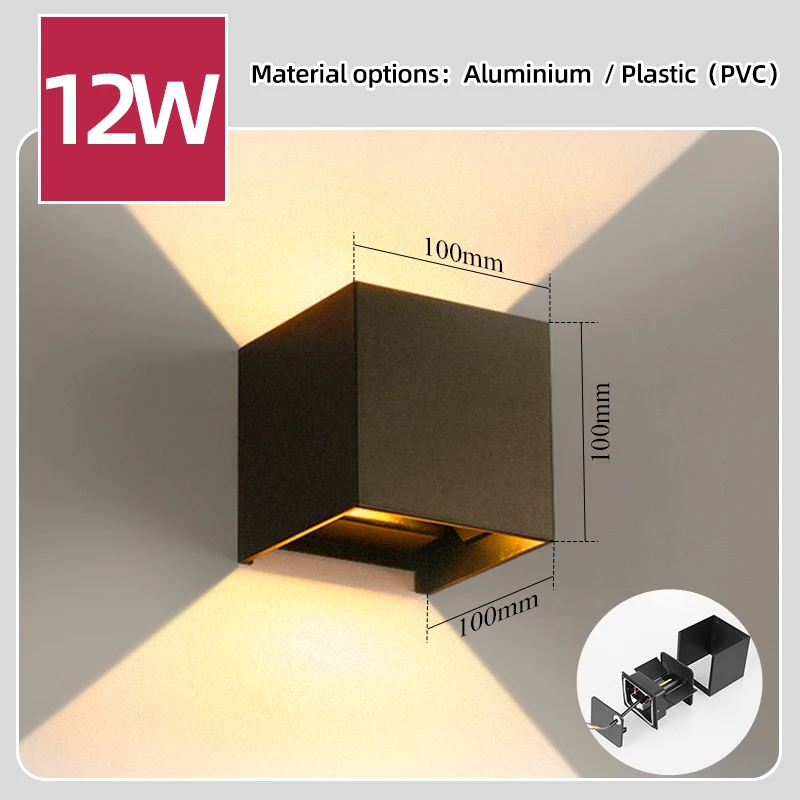 LED ウォールランプ 4/6/8/10 ワット LED 壁 - Outdoor Lighting Glass Replacement のレビューと価格